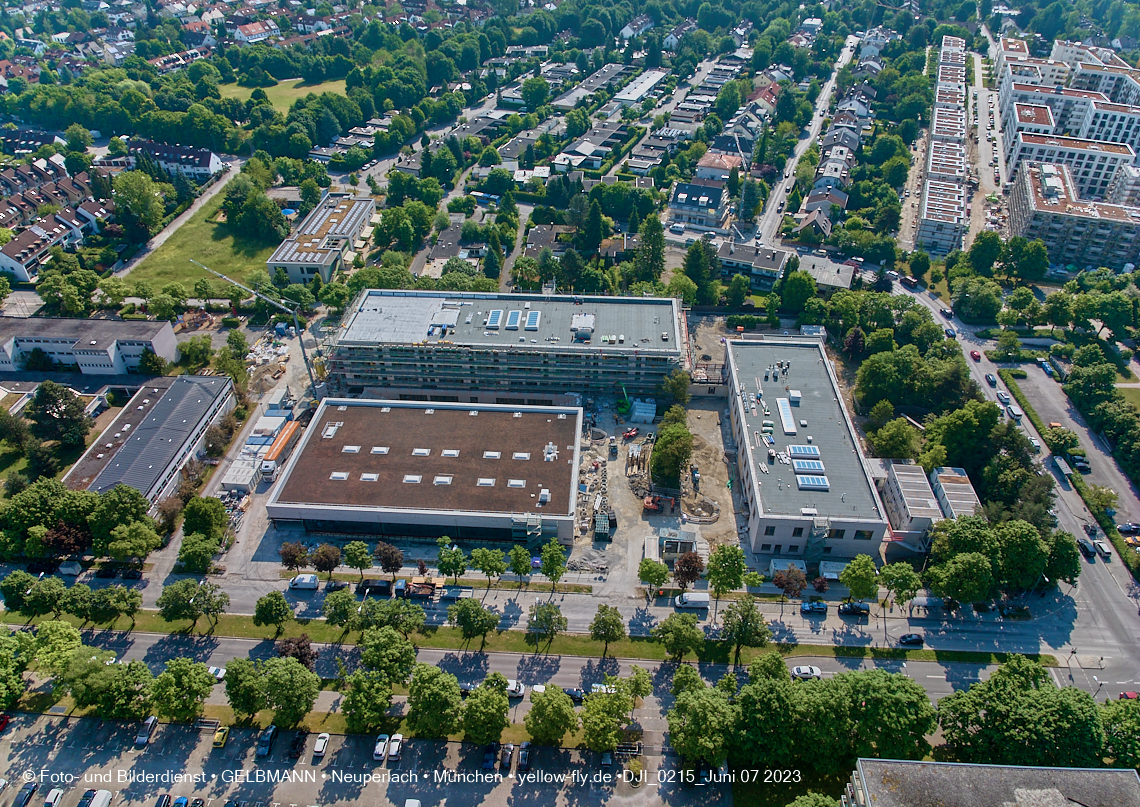 07.06.2023 - Baustelle zur Grundschule am Karl-Marx-Ring in Neuperlach